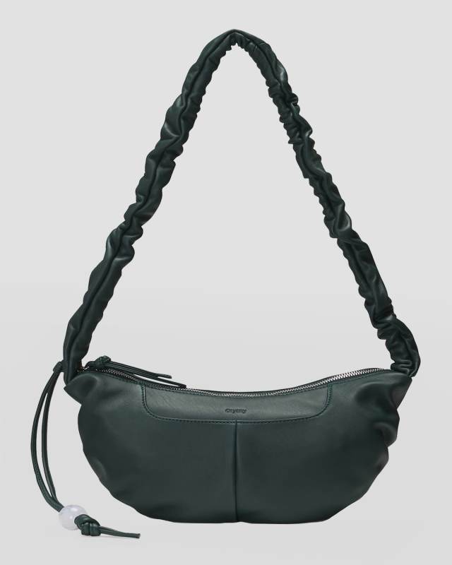 Kech Ruched Zip Crossbody Bag